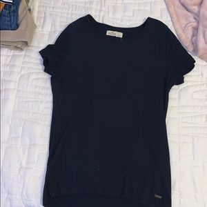 hollister black, ripped shirt